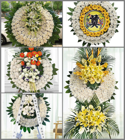 山东青岛黄岛区珠海街道芏子口村花圈速递